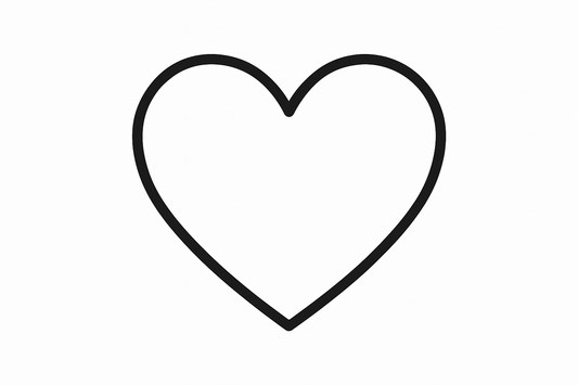 black heart outline